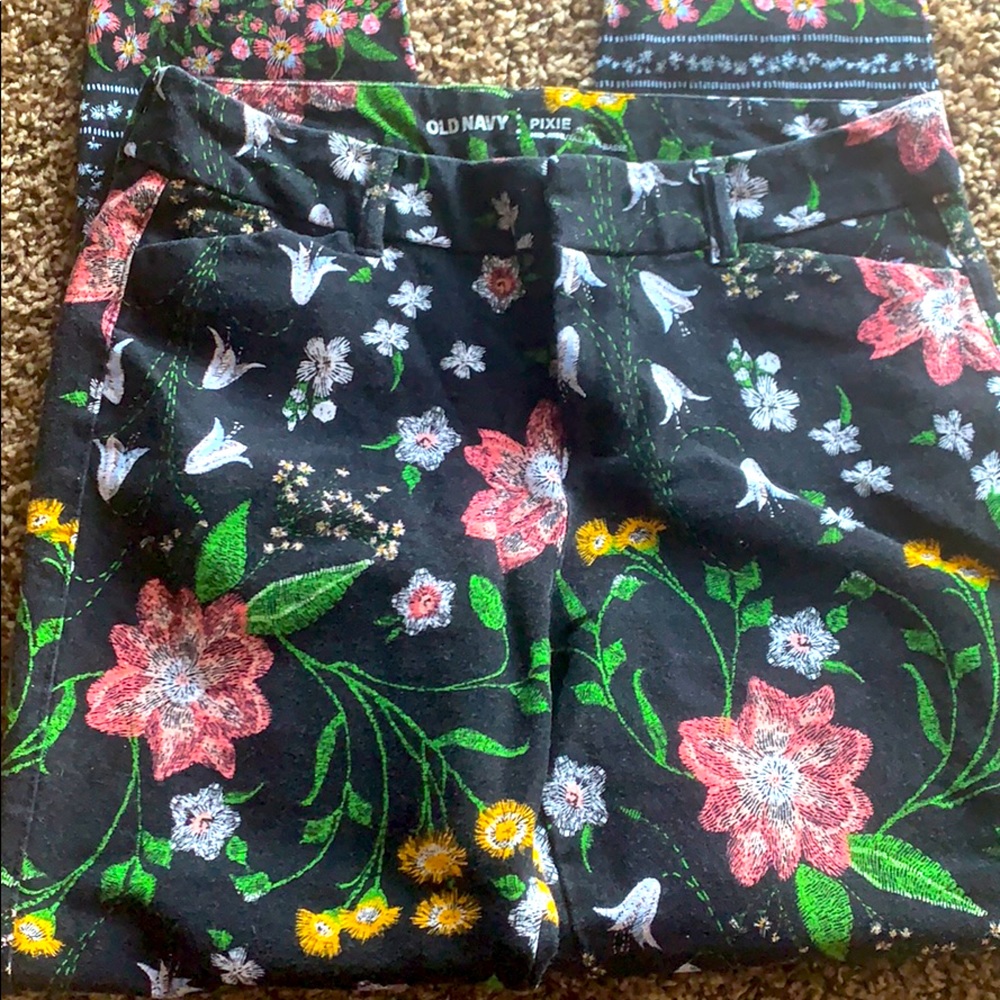 Pixie Mid Rise floral pants